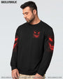 Im Never Alone My Demons Are With Me 247 Dark Red Skull Gothic Horro AOP Shirts _11_ 6LCK4