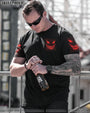 Im Never Alone My Demons Are With Me 247 Dark Red Skull Gothic Horro AOP Shirts _5_ rCThv