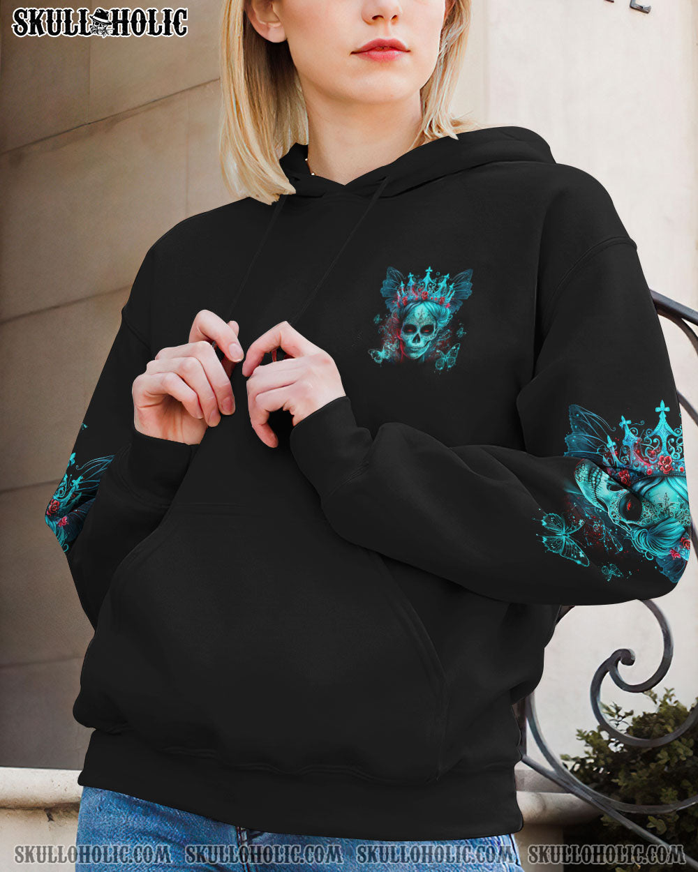 Im Not A Princess Im The F Queen Funny Skyll Gothic Queen Graphic for Women AOP Shirts _4_ 4lcrI