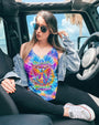 Imagine All The People Living Life In Peace Tie Dye Peace Symbol Graphic Tee for Women AOP Shirts _11_ 626R9
