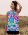 Imagine All The People Living Life In Peace Tie Dye Peace Symbol Graphic Tee for Women AOP Shirts _12_ VweOA