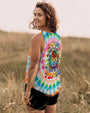 Imagine All The People Living Life in Peace Sunflower and Peace Symbol Tie Dye Design AOP Shirts _13_ V2IEH