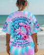 Imagine All The People Living Life in Peace Tie Dye Peace Symbol Design for Women AOP Shirts _3_ jrWsO
