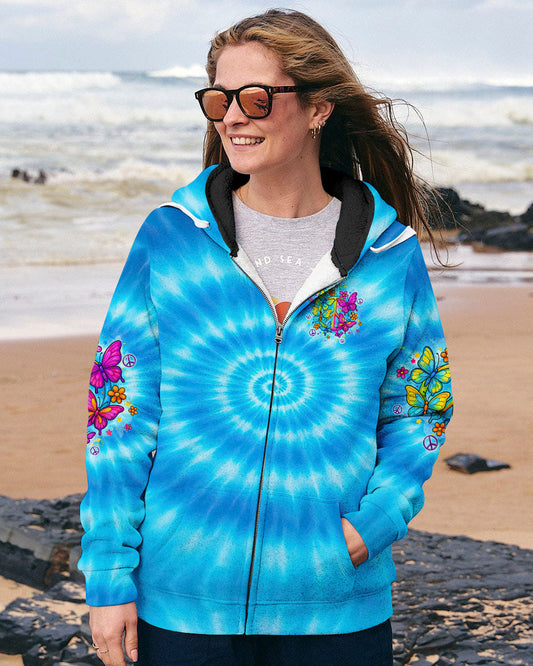 Imagine All The People Living Life in Peace Tie Dye Peace Symbol _26 Butterfly AOP Shirts _10_ FhWZT