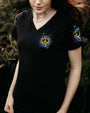 Imagine All the People Living Life in Peace Neon Peace Symbol Hippie Style AOP Shirts _4_ oHU1P
