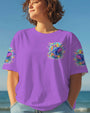 Imagine All the People Living Life in Peace Peaceful Elephant with Colorful Floral Vibes AOP Shirts _15_ 6clNe