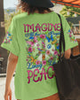 Imagine All the People Living Life in Peace Vibrant Peace Sign Design with Flowers _26 Birds AOP Shirts _3_ uJ8jc
