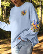 In a Field of Roses Be a Wildflower Vintage Floral Graphic for Women AOP Shirts _4_ 464Zs