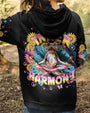 Inner Harmony Hippie Trippy Meditating Frog Tie Dye Style AOP Shirts _8_ RWScS