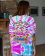 Just Be You The World Will Adjust Tie Dye Pink Flamingo Graphic AOP Shirts _11_ PueBQ