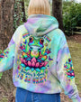 Just Breathe Everything Is Going To Be Okay Frog Tie Dye Yoga Hippie AOP Shirts _12_ aimEU
