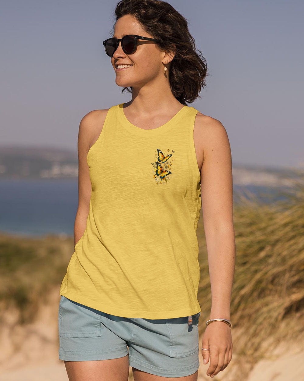 Just Breathe Everything Is Going To Be Okay Inspirational Butterfly AOP Shirts _10_ Wh2EH