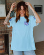 Just Breathe Everything Is Going To Be Okay Light Blue Butterfly AOP Shirts _13_ qcbpO