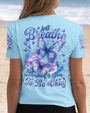 Just Breathe Everything Is Going To Be Okay Light Blue Butterfly AOP Shirts _3_ AaNST