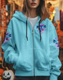 Just Breathe Everything Is Going to Be Okay Blue Dragonfly Peace Floral AOP Shirts _10_ ipcB1