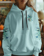 Just Breathe Everything Is Going to Be Okay Dragonfly and Floral AOP Shirts _6_ AA6Ur