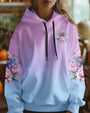 Just Breathe Everything Is Going to Be Okay Dragonfly and Peony Floral AOP Shirts _4_ WhGs3