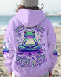 Just Breathe Everything Is Going to Be Okay Frog Mindful Yoga AOP Shirts _3_ 2iSoY