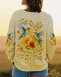 Just Breathe Everything Is Going to Be Okay Hummingbird and Floral AOP Shirts _11_ eTElL