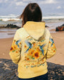 Just Breathe Everything Is Going to Be Okay Hummingbird and Floral AOP Shirts _2_ gQyRO