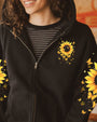 Just Breathe Everything Is Going to Be Okay Inspirational Sunflower with Butterflies AOP Shirts _10_ gA8Ng