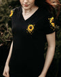 Just Breathe Everything Is Going to Be Okay Inspirational Sunflower with Butterflies AOP Shirts _4_ WxAj9