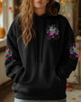 Just Breathe Everything Is Going to Be Okay Motivational Butterfly Floral Quote AOP Shirt _5_ OdspV