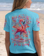 Just Breathe Everything Is Going to Be Okay Motivational Peaceful Flamingo AOP Shirts _3_ x5lzT