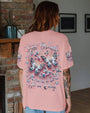 Just Breathe Everything Is Going to Be Okay Pink Butterfly Graphic AOP Shirts _1_ C19m1