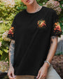 Just Breathe Everything Is Going to Be Okay Rose and Hummingbird Graphic AOP Shirts _2_ QruqS