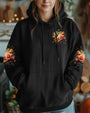 Just Breathe Everything Is Going to Be Okay Rose and Hummingbird Graphic AOP Shirts _6_ wHzzW