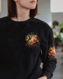 Just Breathe Everything Is Going to Be Okay Rose and Hummingbird Graphic AOP Shirts _8_ CTdHO