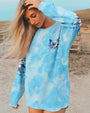 Just Breathe Everything is Going to Be Okay Blue Butterfly Daisy AOP Shirts _4_ 0Cfea