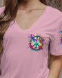 Just Breathe Everything is Going to Be Okay Colorful Dragonfly and Flower Graphic AOP Shirts _2_ rZDx0
