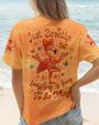Just Breathe Everything is Going to Be Okay Peaceful Flamingo Bright Orange Design AOP Shirts _1_ 3FS11