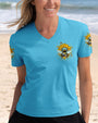 Just Breathe Everything is Going to be Okay Sunflower _26 Bee Design AOP Shirts _2_ Lf04o