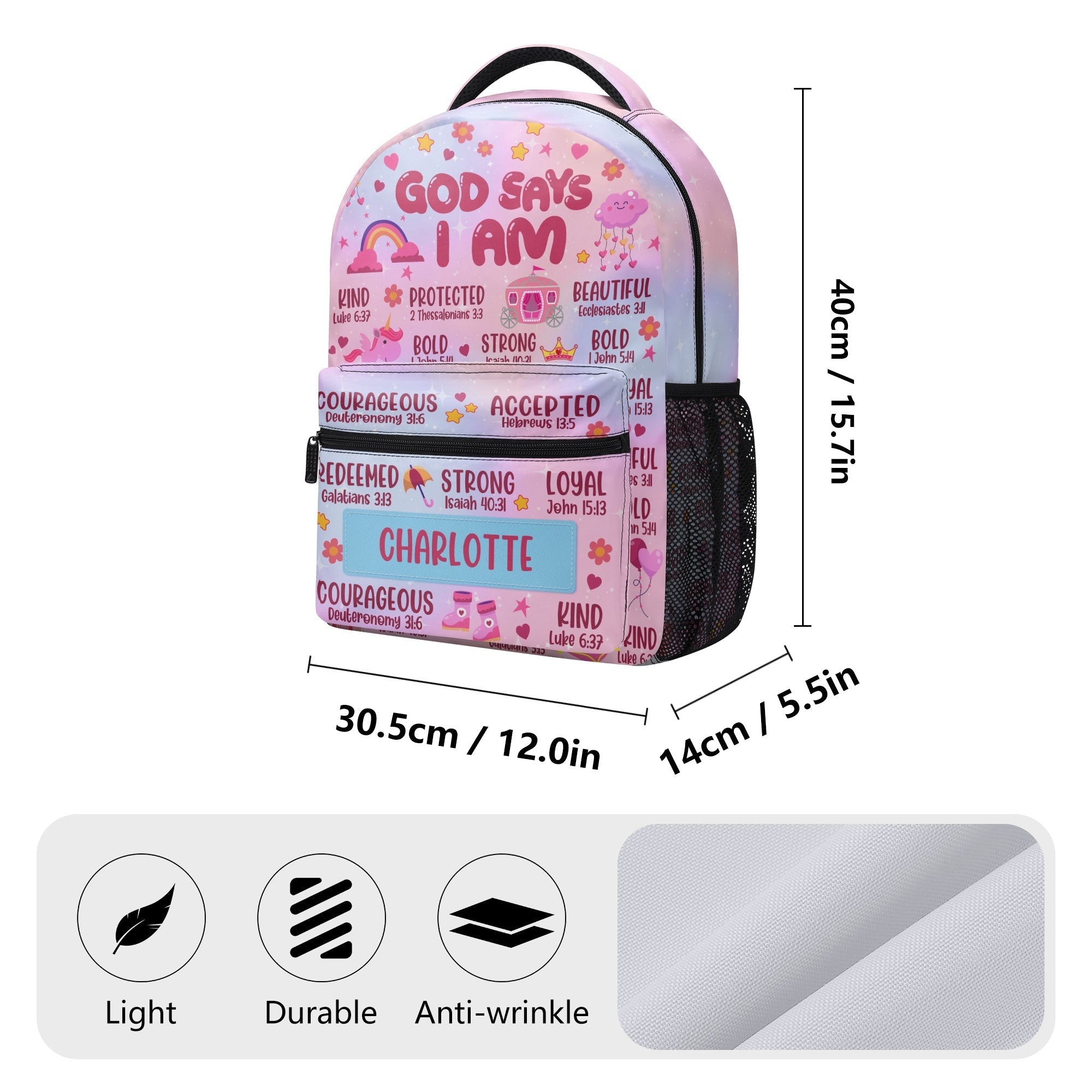 KidBackPack SizeChart2