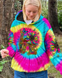 LOVE Tie Dye Colorful Graphic Tee with Sunflowers _26 Peace Symbols for Women AOP Shirts _4_ 0ZRRX