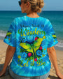 Let It Be Whisper Words of Wisdom Luna Moth Tie Dye Design for Women AOP Shirts _4_ SjVyp