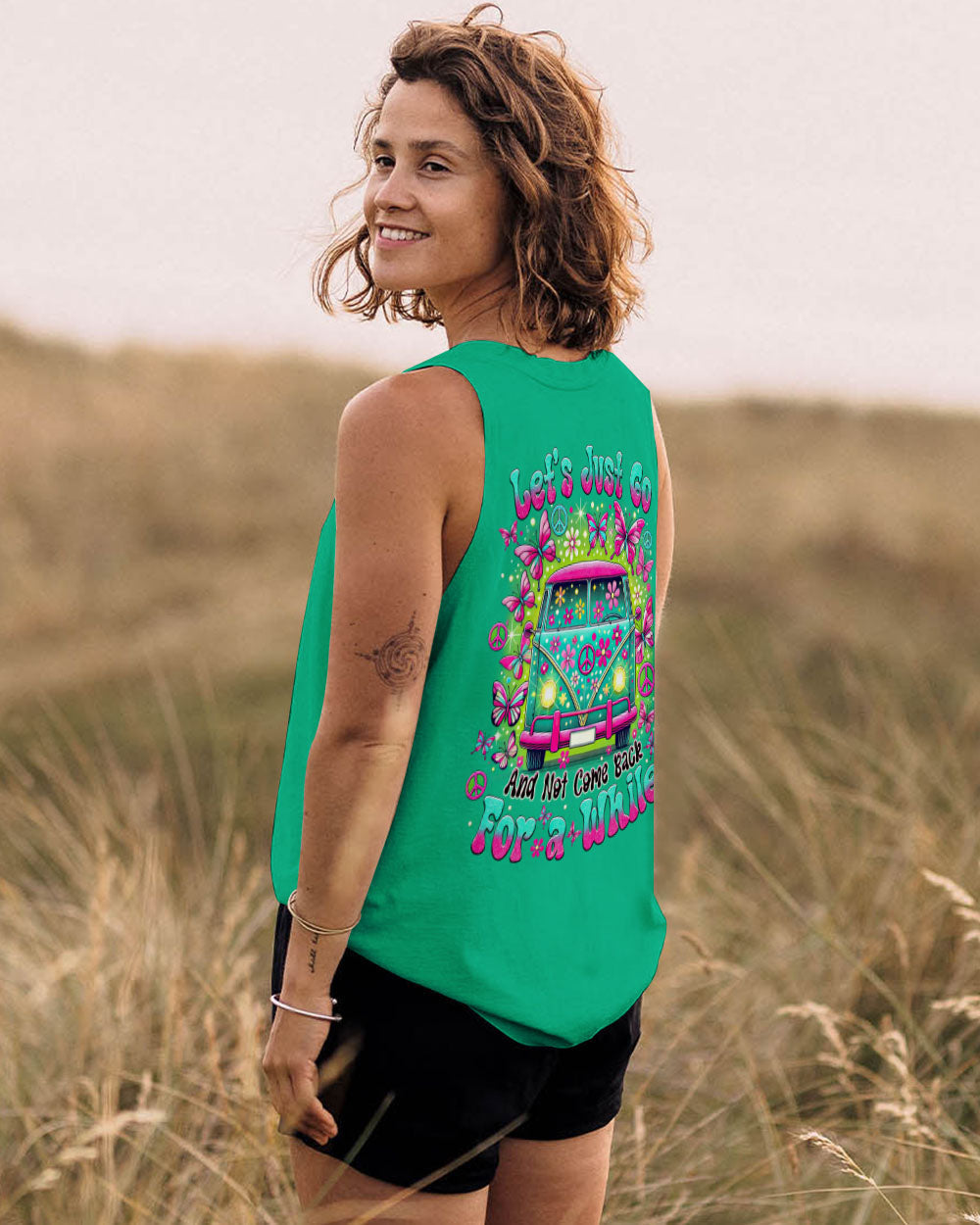 Let_E2_80_99s Just Go and Not Come Back for a While Hippie Retro Peace Bus with Butterflies AOP Shirts _11_ 78QTG
