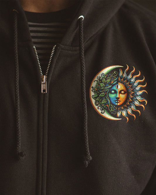 Live by the Sun Feel by the Moon Move by the Stars Celestial Moon and Sun AOP Shirts _10_ RDKew