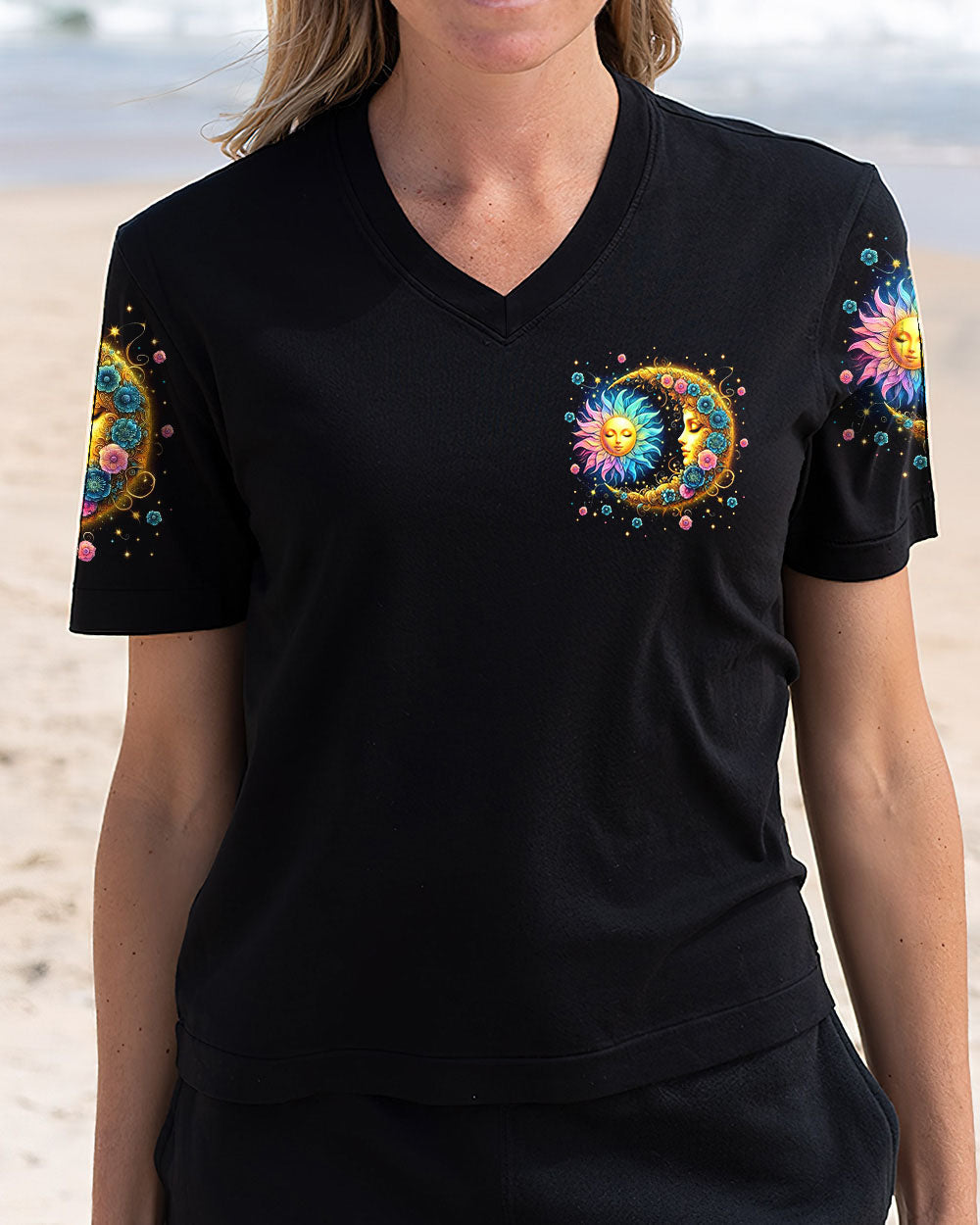 Live by the Sun Feel by the Moon Move by the Stars Spiritual Celestial AOP Shirts _2_ tUxWX