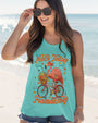 Make Today Flamazing Flamingo Fun Bike Graphic Tee with Flowers _26 Peace Design for Women AOP Shirts _11_ SHnLp