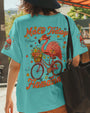 Make Today Flamazing Flamingo Fun Bike Graphic Tee with Flowers _26 Peace Design for Women AOP Shirts _5_ zlESH