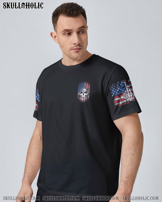 My Give a F Is Broken but My go F Yourself is Fully Funtional Patriotic Skull Flag AOP Shirts _10_ E6eYx