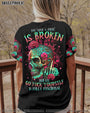 My Give a F is Broken but My go F yourself is fully Funtional Skull Colorful Floral AOP Shirts _5_ zCahI