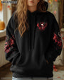 My Wing are Broken My Halos Bent Red Devil Skull and Roses Gothic Graphic AOP Shirts _2_ oTa6Y