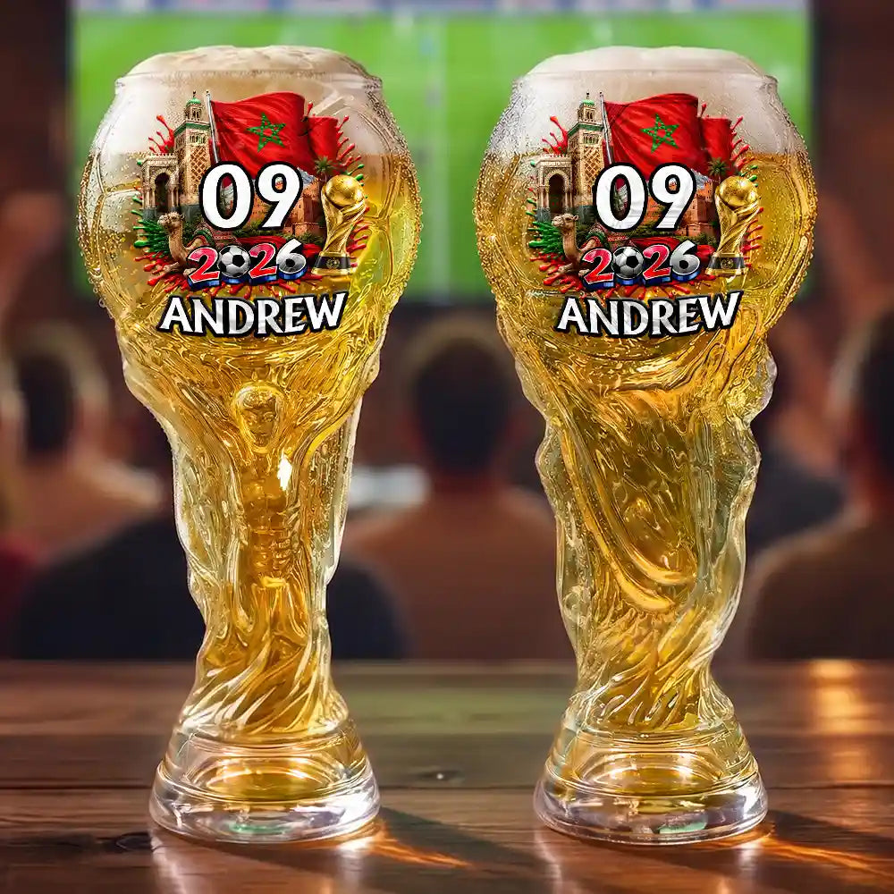 NationalFlagSoccerLovers PersonalizedBeerGlass TG483 CLA3490 MKWEB1
