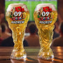 NationalFlagSoccerLovers PersonalizedBeerGlass TG483 CLA3490 MKWEB1