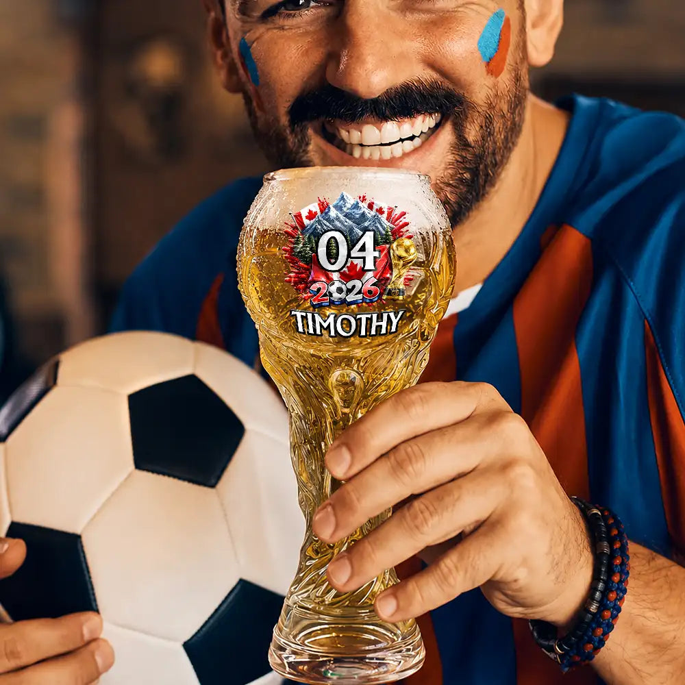 NationalFlagSoccerLovers PersonalizedBeerGlass TG483 CLA3490 MKWEB4